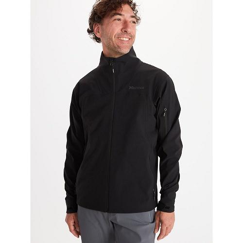 Marmot Softshell Jacket Black NZ - Alsek Jackets Mens NZ7308612